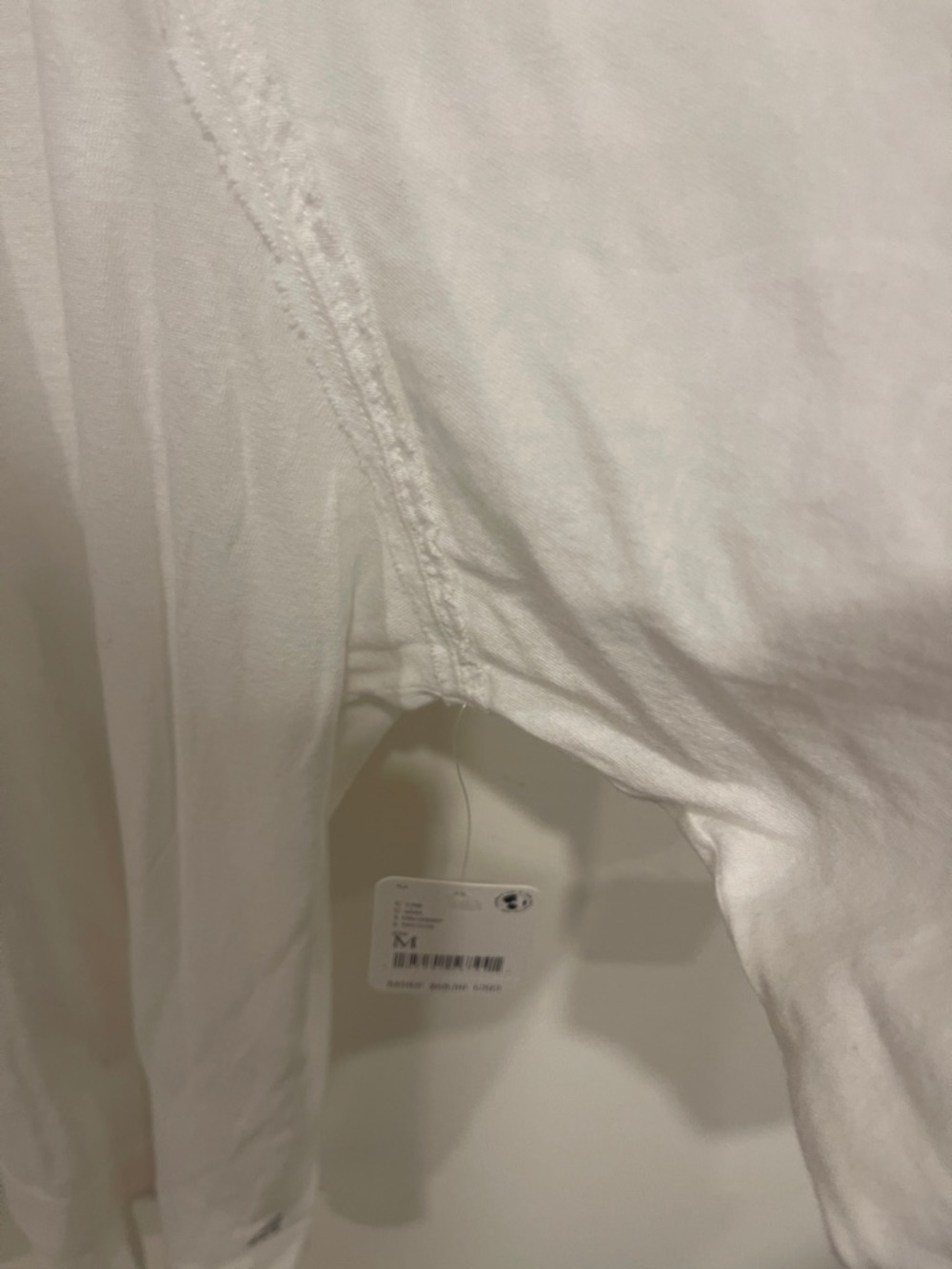 Classic White Long-Sleeve Women's Top - Picture 2 of 3